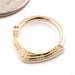 Petite Quin Seam Ring in 14k Yellow Gold from Tether Jewelry