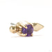 Pierced Press-fit End in Gold from Sacred Symbols with amethyst