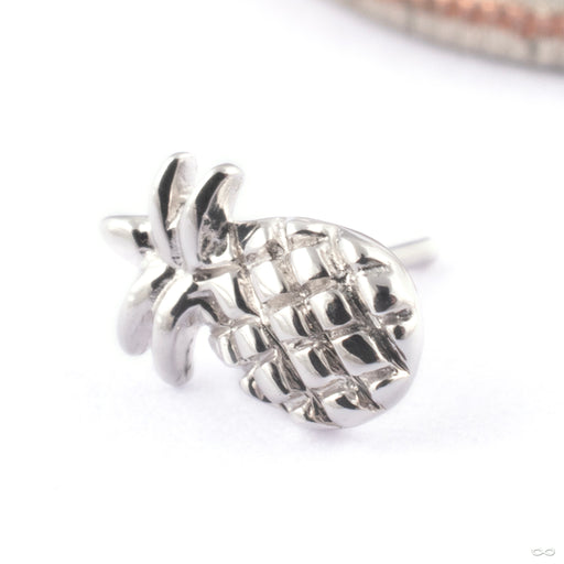 Pineapple Press-fit End in Gold from Junipurr Jewelry in 14k White Gold
