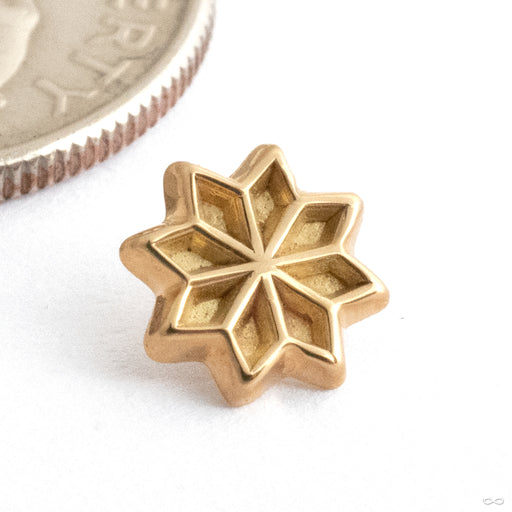 Pointed Threaded End in 15k Yellow Gold from Kiwii Jewelry