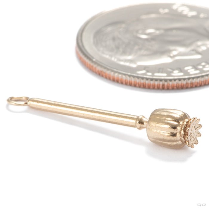 Poppy Charm in 14k Yellow Gold from Regalia