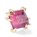 Prong-set Faceted Gem Press-fit End in Gold from Mettle and Silver yellow gold winza ruby sapphire