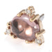 Prong-set Cabochon with Stone Accent Press-fit End in 14k Yellow Gold with Spinel Cabochon and Diamond from Modern Mood