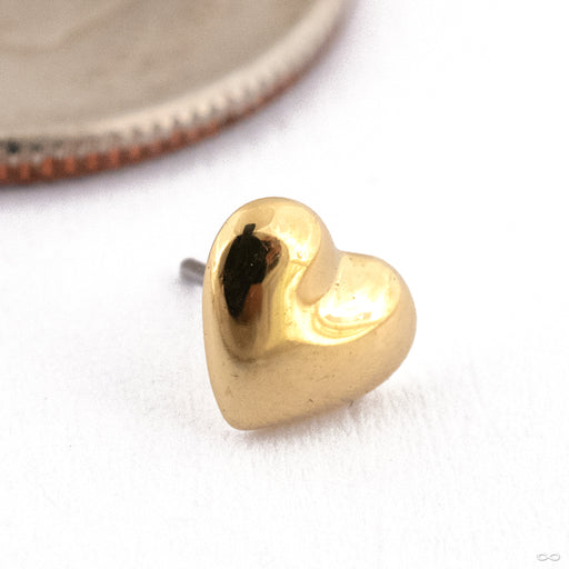 Puffy Heart Press-fit End in Gold from Anatometal in yellow gold