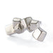 Pyrite Curve Press-fit End in Gold from Mettle and Silver in white gold