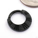 Quin Clicker in Black PVD-coated Stainless Steel from Tether Jewelry