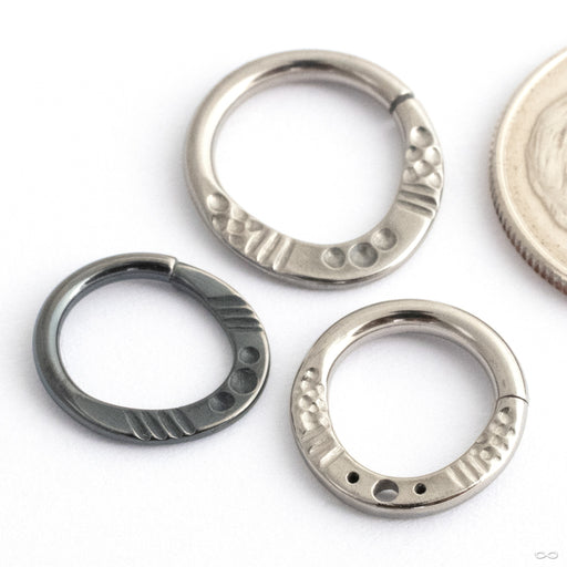 Ripley Seam Ring from Black Forest Jewelry in assorted materials and sizes