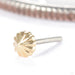 Rivers Kiss Press-fit End in Gold from Regalia in yellow gold tiny tiny