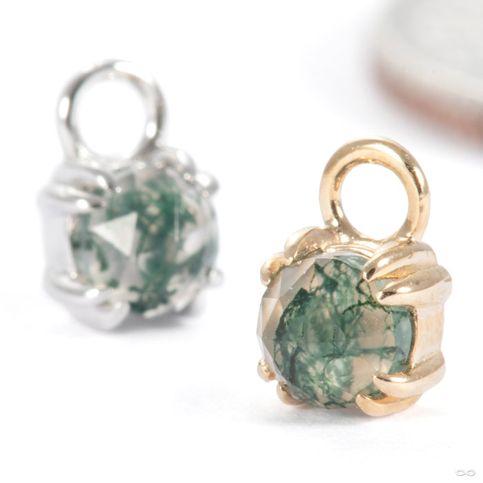 Rose-cut Gemstone Charm in Gold from Modern Mood in assorted materials