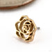 Rosette Press-fit End in Gold from Maya Jewelry in 14k Yellow Gold