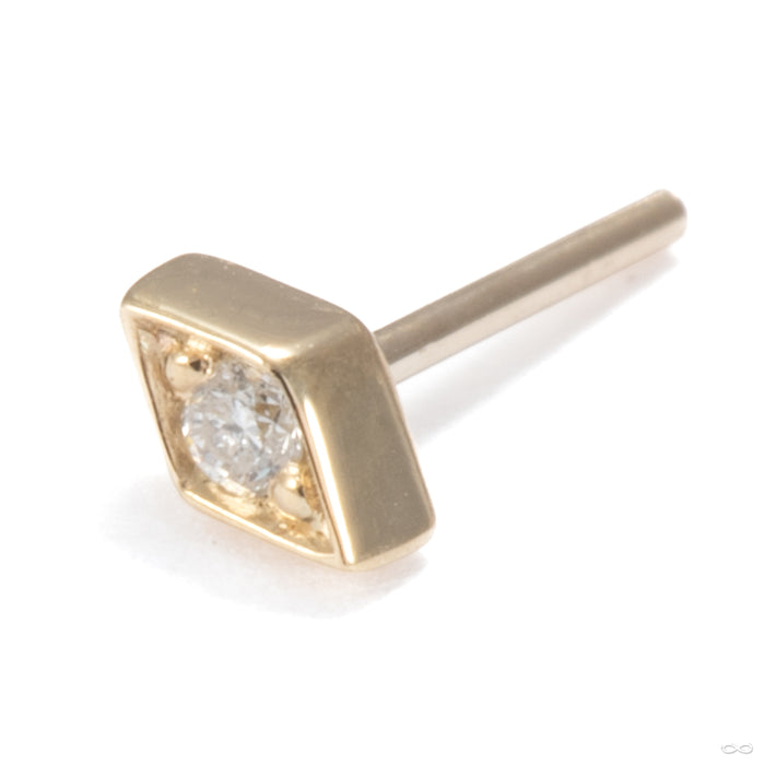 Royal Press-fit End in 14k Yellow Gold with Diamond from Modern Mood