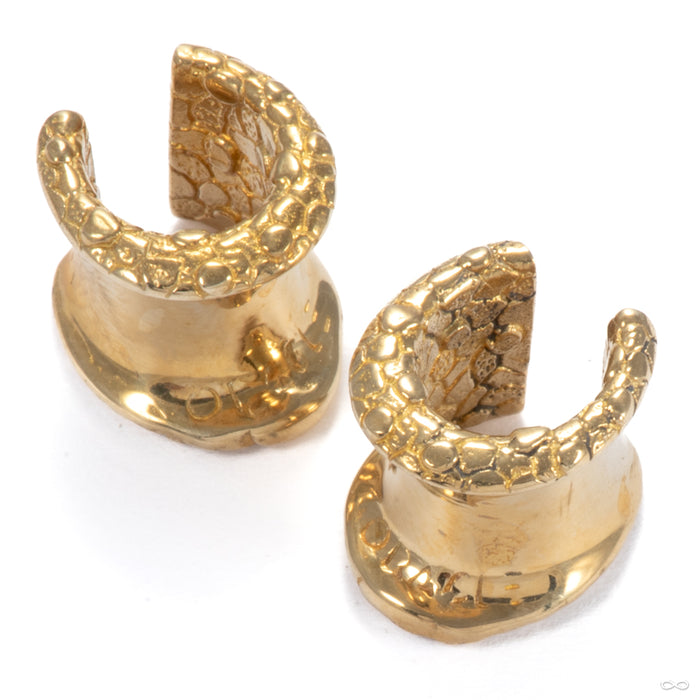 Saddle Spreader Weights with Scaled Texture in Brass from Oracle