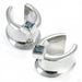 Saddle Spreader Weights with Gemstones from Oracle with princess-cut london blue topaz