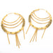 Shibari Earrings from Maya Jewelry in Yellow-gold-plated Brass