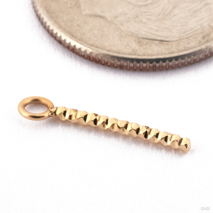 Shimmer Charm in Gold from Quetzalli in 16g 14k Yellow Gold Medium