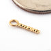 Shimmer Charm in Gold from Quetzalli in 16g 14k Yellow Gold Short