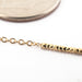 Shimmer Dangle Charm in Gold from Quetzalli 16g 14k Yellow Gold Detail