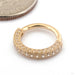 Showcase Clicker in 14k Yellow Gold with Clear CZ from Buddha Jewelry detail photo