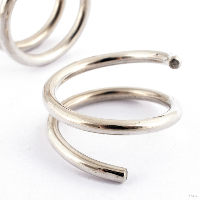 Hoop Coils in Silver from Mortan Manley 6g detail photo