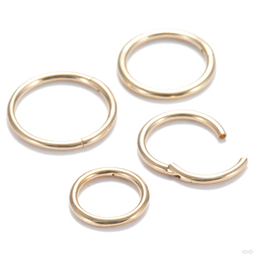 Simple Clicker in Gold from Zadamer Jewelry size/open detail