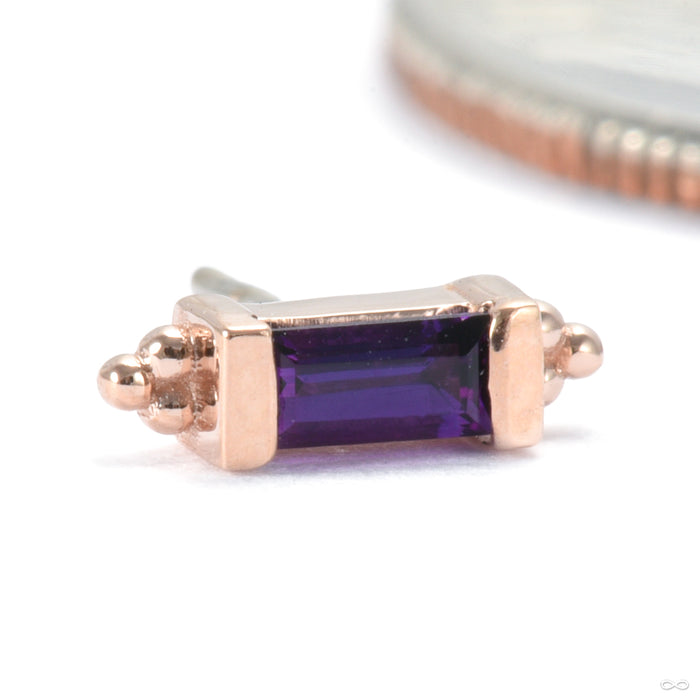 Siva Press-fit End in Gold from BVLA with amethyst