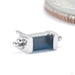Siva Press-fit End in Gold from BVLA with sandblasted London blue topaz