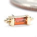 Siva Press-fit End in Gold from BVLA in yellow gold with anastasia topaz