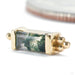 Siva Threaded End in Gold from BVLA with moss agate