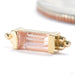 Siva Threaded End in Gold from BVLA with sandblasted Oregon sunstone