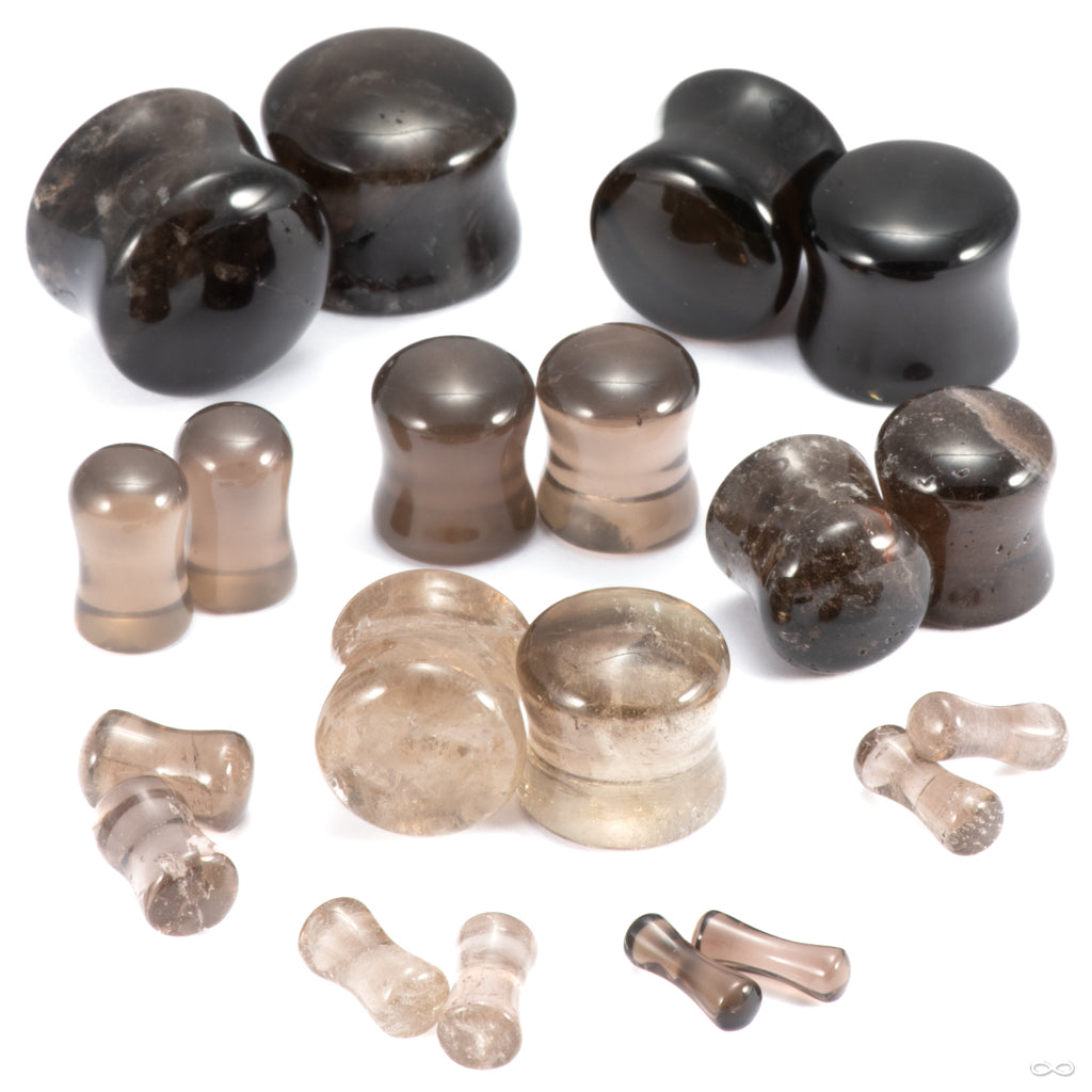 Smoky Quartz Plugs & Eyelets from Diablo Organics — Infinite Body ...