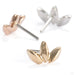Solace Press-fit End in Gold from Ember Body Jewelry in assorted materials