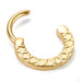 Solare Clicker from Tether Jewelry in yellow gold