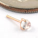 Solitaire Press-fit End in Gold from Modern Mood in rose gold with moonstone