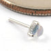 Solitaire Press-fit End in Gold from Modern Mood in white gold with moonstone