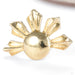 Sovereign Sun Fan Press-fit End in Gold from Regalia in yellow gold detail