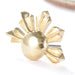 Sovereign Sun Fan Press-fit End in Gold from Regalia in yellow gold detail