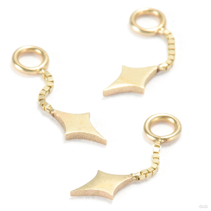 Sparkle Dangle Charm in Gold from Quetzalli in yellow gold