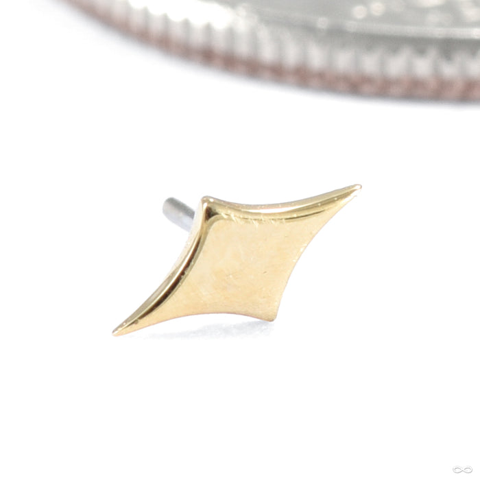 Sparkle Press-fit End in Gold from Quetzalli in yellow gold