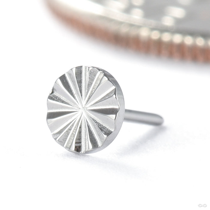 Spline Press-fit End in Titanium from NeoMetal in high polish 3mm