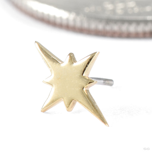 Starburst Press-fit End in Gold from Quetzalli in yellow gold