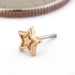 Starstruck Press-fit End in 14k Yellow Gold from Buddha Jewelry