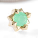 Stella Press-fit End in Gold from Tether Jewelry in yellow gold with chrysoprase large
