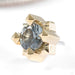 Stella Press-fit End in Gold from Tether Jewelry in yellow gold with smoky quartz large detail