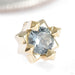 Stella Press-fit End in Gold from Tether Jewelry in yellow gold with smoky quartz large