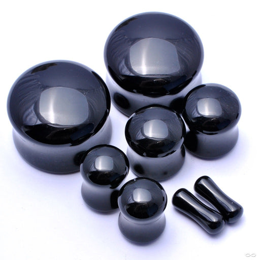 Black Obsidian Solid Plugs from Diabolo Organics in assorted sizes