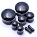 Black Obsidian Solid Plugs from Diabolo Organics in assorted sizes