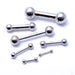 Straight Threaded Barbell Shaft in Titanium from 6g to 00g from Industrial Strength in various sizes