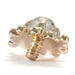 Summit Threaded End in Gold from Sacred Symbols with kiwi labradorite