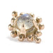 Summit Threaded End in Gold from Sacred Symbols with kiwi labradorite
