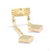 Sunray Tempo Press-fit End in Gold from Quetzalli left orientation in yellow gold